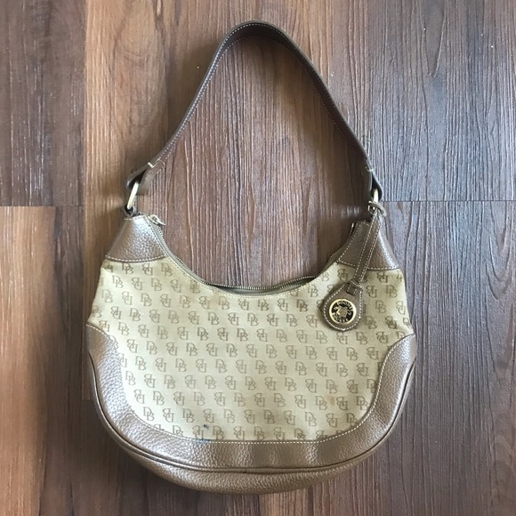 Dooney & Bourke Handbags - Dooney & Bourke brown tan monogram shoulder purse